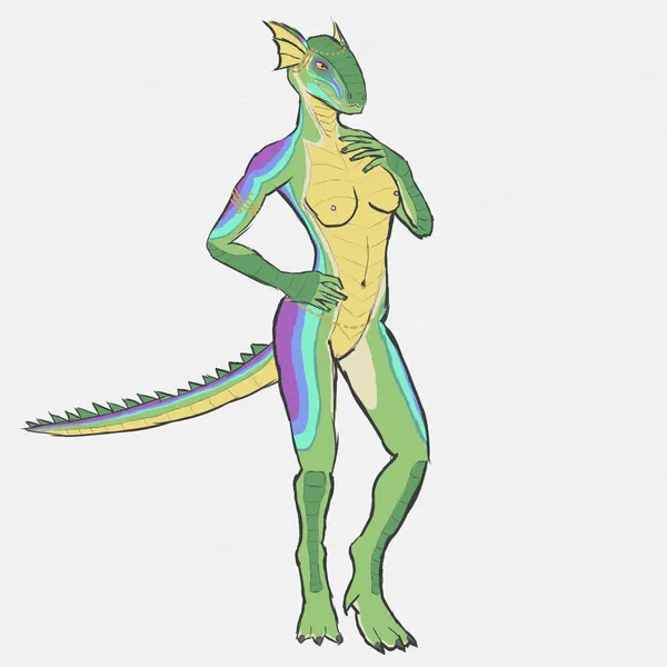glimmer-scales (maaarked one) (microsoft, the elder scrolls) created by maaarked one