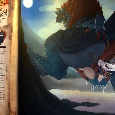 jalo (mhs) (capcom, european mythology) created by skulboogie, yaboinoir