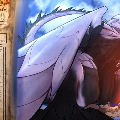 jalo (mhs) (capcom, european mythology) created by skulboogie, yaboinoir