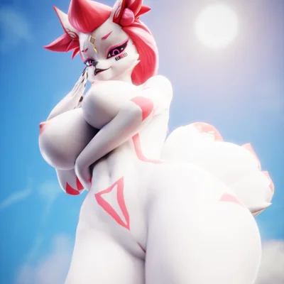 kimiko five-tails (epic games, fortnite) created by shachath3d