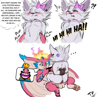 kled (lol), smolder (lol) (clash royale, league of legends) created by fennephilim fox