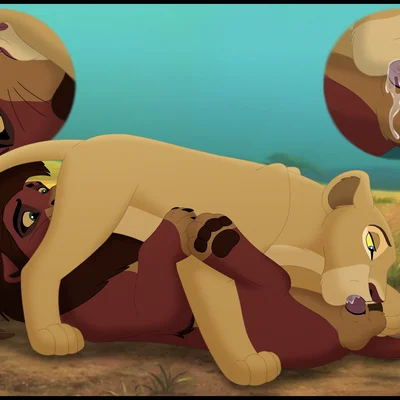 kovu (the lion king), nala (the lion king) (disney, the lion king) created by kaion