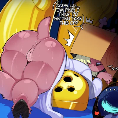 kris dreemurr, noelle holiday (deltarune, undertale (series)) created by justgya