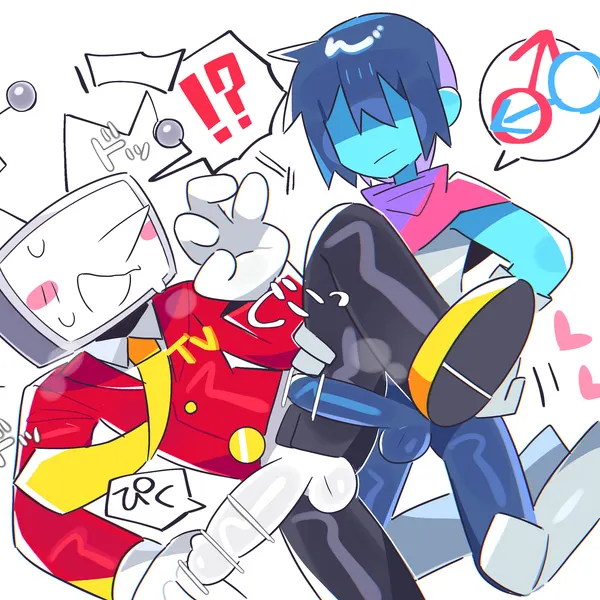 kris dreemurr, tenna (deltarune) (deltarune, undertale (series)) created by wan txt