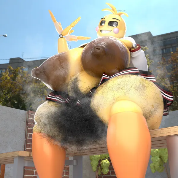 lovetaste chica, toy chica (fnaf) (five nights at freddy's, five nights at freddy's 2) created by adri164