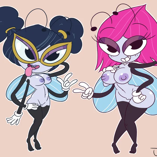 maggie pesky, rayna cartflight (disney, the buzz on maggie) created by jdkdoodles