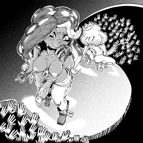 marina (splatoon), pearl (splatoon) (nintendo, splatoon) created by box chan