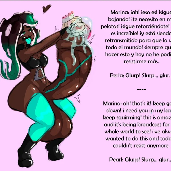 marina (splatoon), pearl (splatoon) (nintendo, splatoon) created by voraciouscake