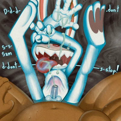 max (sam and max), samuel dog (sam and max) created by tush (artist)