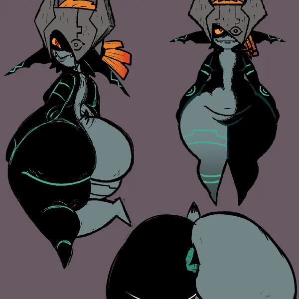 midna (nintendo, the legend of zelda) created by lazypunkarts