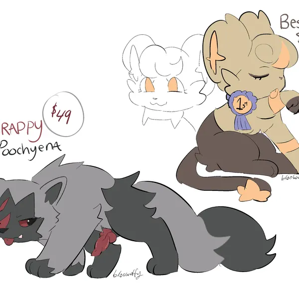 nintendo, pokemon created by bloowolfy