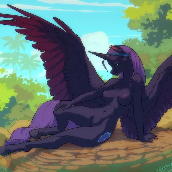 nyx (pen stroke) (hasbro, my little pony) created by gor1ck