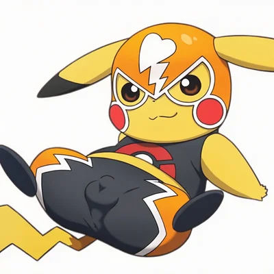 pikachu libre (nintendo, pokemon) created by jomisa