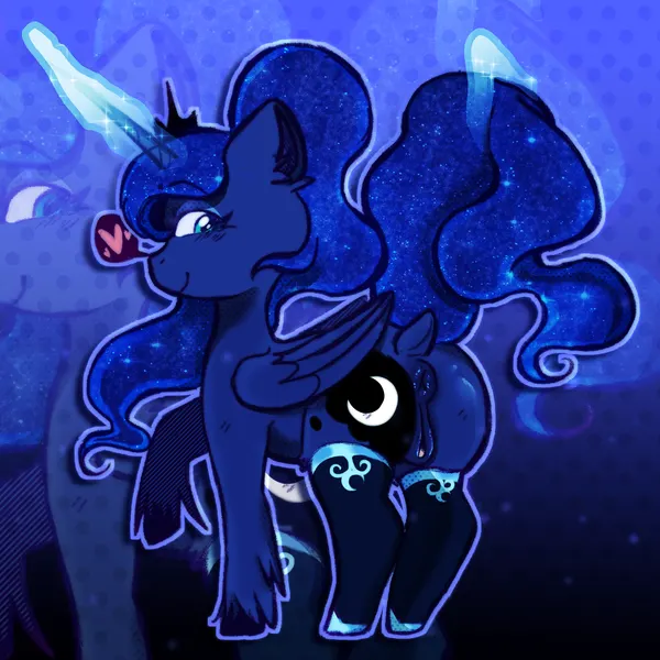 princess luna (mlp) (friendship is magic, hasbro) created by chamiku, chamkaskleiber