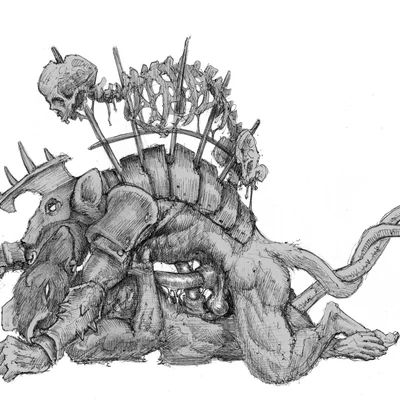 queek headtaker, ska bloodtail (warhammer (franchise), warhammer fantasy) created by momamo