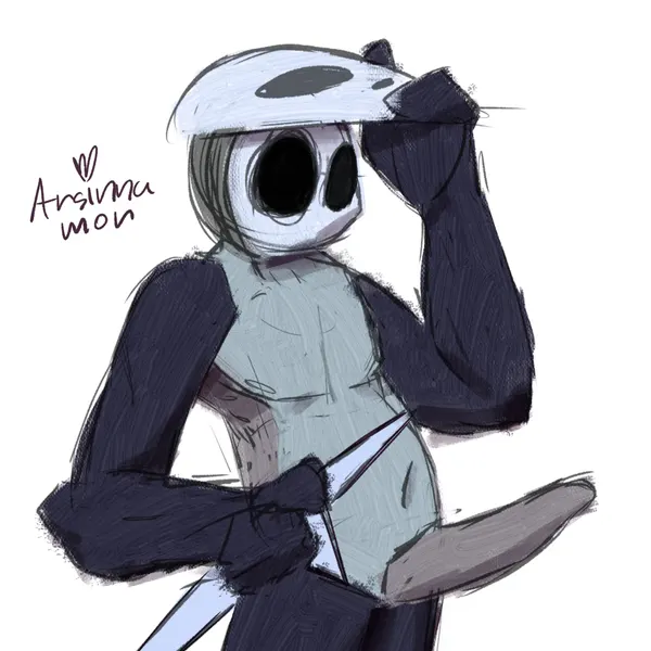 quirrel (hollow knight) (hollow knight (franchise), team cherry) created by arsinnamon