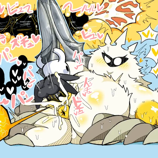 radiance (hollow knight), the knight (hollow knight) (hollow knight (franchise), team cherry) created by osakana2gou