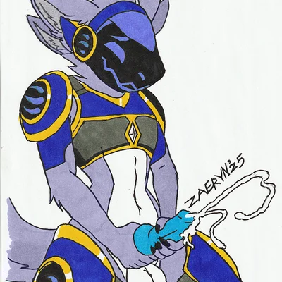 raeal the protogen (vtuber) created by zaeryn