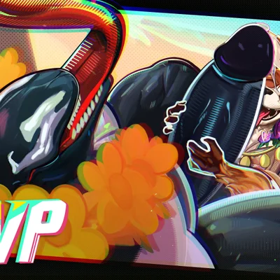 rocket raccoon, venom (marvel) (guardians of the galaxy, marvel) created by notshutlog