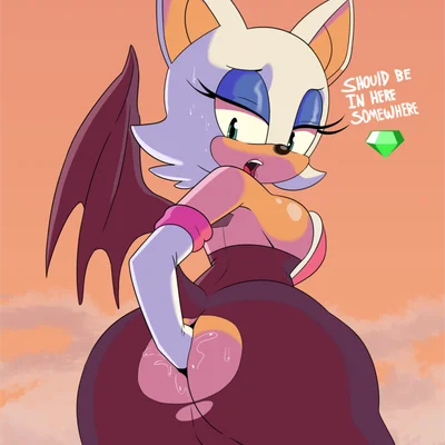 rouge the bat (sega, sonic the hedgehog (series)) created by scrabble007