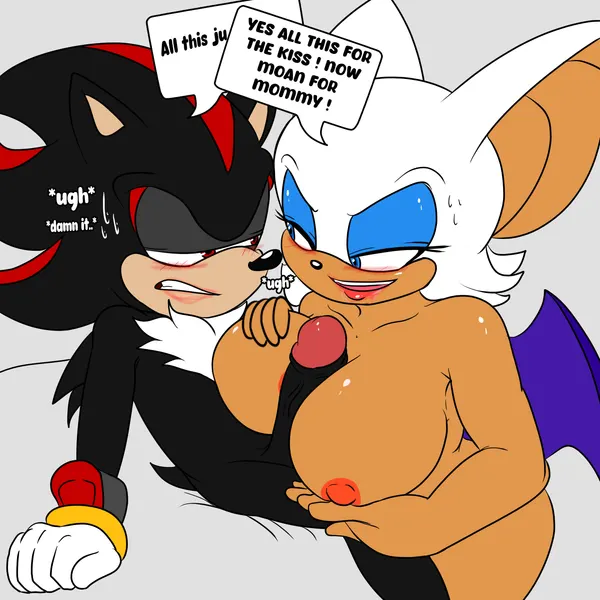 rouge the bat, shadow the hedgehog (sega, sonic the hedgehog (series)) created by soulyagami64
