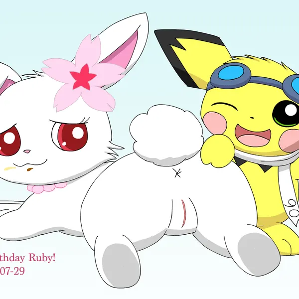 ruby (jewelpet), sparks pichu (jewelpet, nintendo) created by pichu90