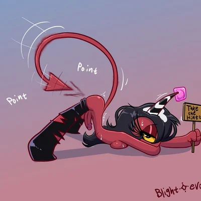 sallie may (helluva boss) (hellaverse, helluva boss) created by blightstarero