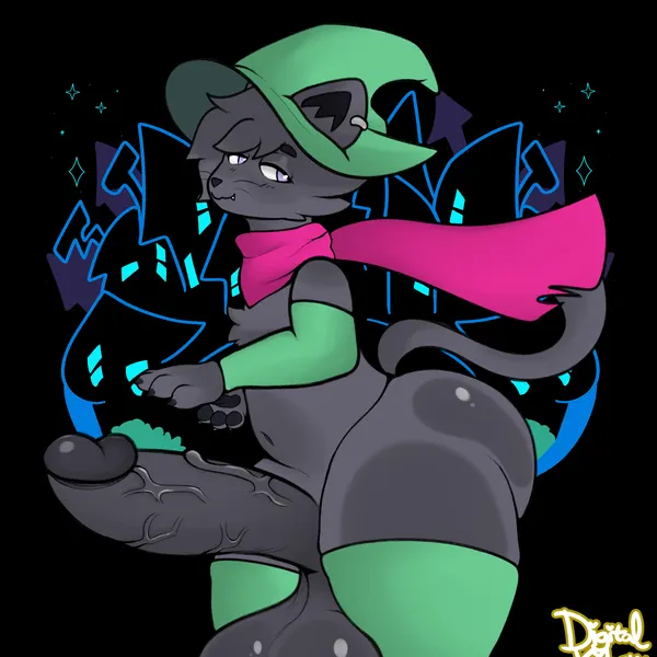 shiro (shironotfound) (deltarune, undertale) created by digitalkibou