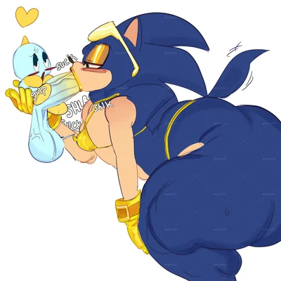 sonic the hedgehog (sega, sonic the hedgehog (series)) created by dekubanger69, gegecchi