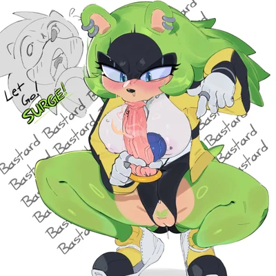 sonic the hedgehog, surge the tenrec (idw publishing, sega) created by magnetstuff