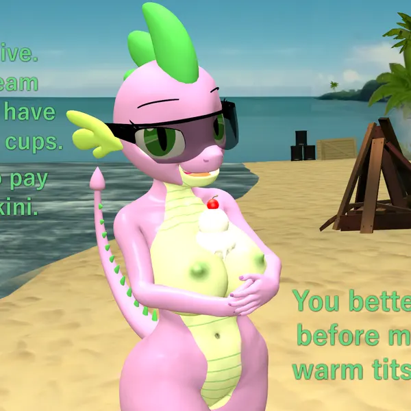 spike (mlp) (friendship is magic, hasbro) created by papadragon69