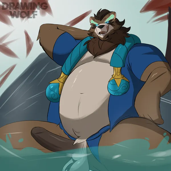 spirit blossom springs volibear, volibear (league of legends, riot games) created by drawinggwolf