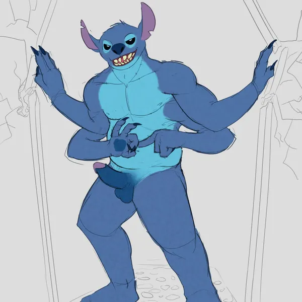 stitch (lilo and stitch) (disney, lilo and stitch) created by aduran
