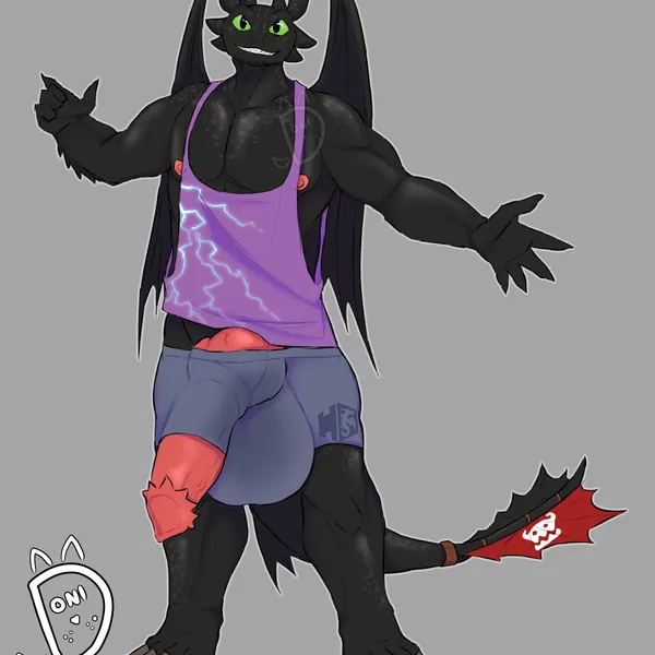 toothless (dreamworks, european mythology) created by donisette