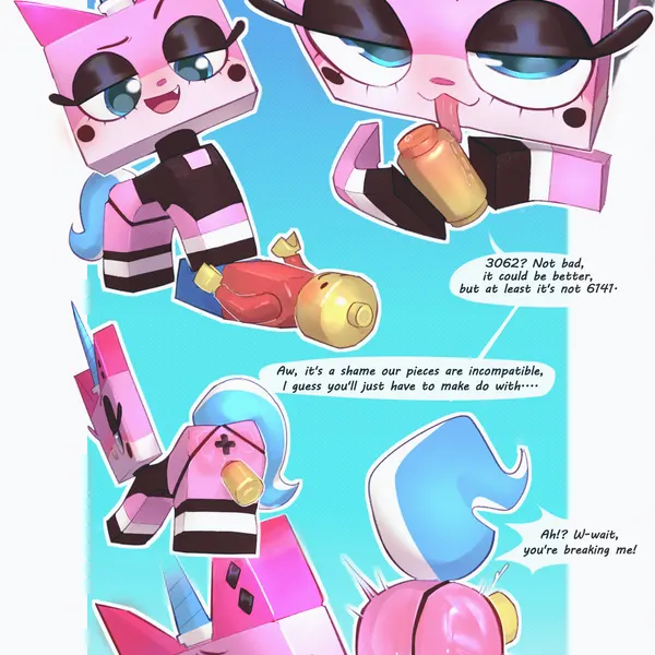 unikitty (cartoon network, lego) created by kirbugo