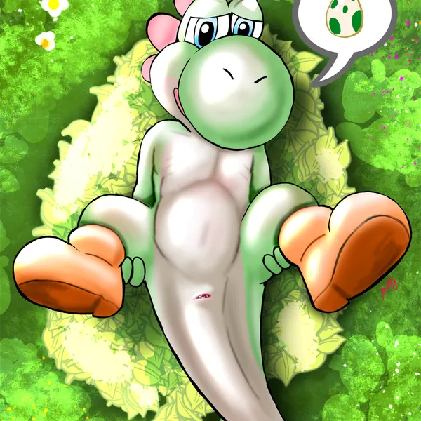 yoshi (character) (mario bros, nintendo) created by squeakerbunny