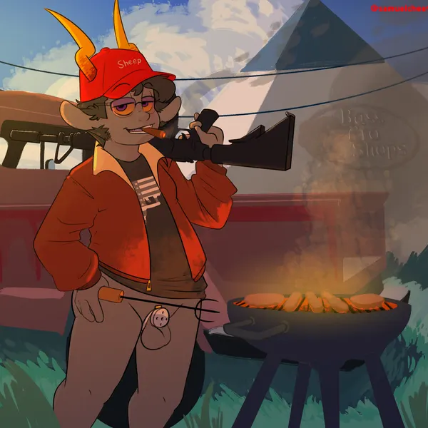 zaptie (cheetoeater) (bass pro shops, homestuck) created by cheetoeater