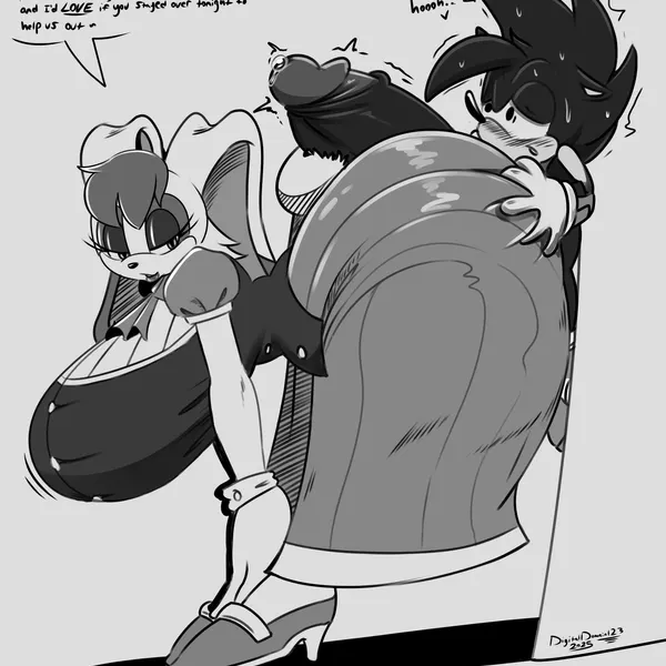 ace the hedgehog, fan character, vanilla the rabbit (sega, sonic the hedgehog (series)) created by digitaldomain123