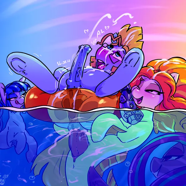adagio dazzle (eg), aria blaze (eg), sonata dusk (eg) (equestria girls, hasbro) created by the-wag