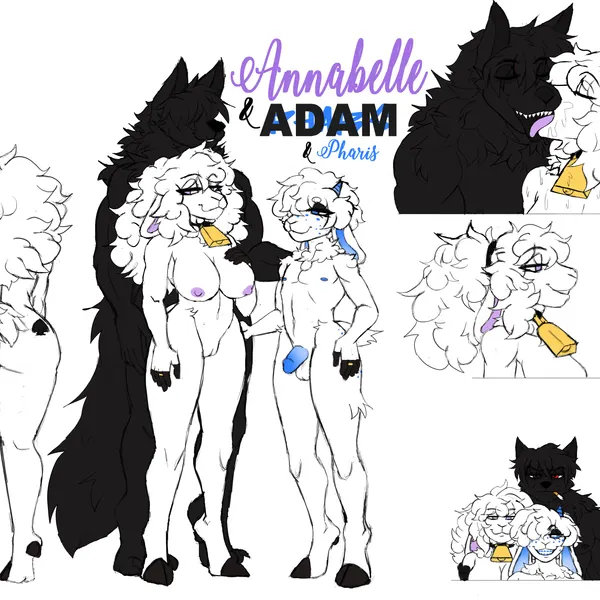 adam manchester, annabelle (lizarian), pharis (lizarian) created by butcher pal