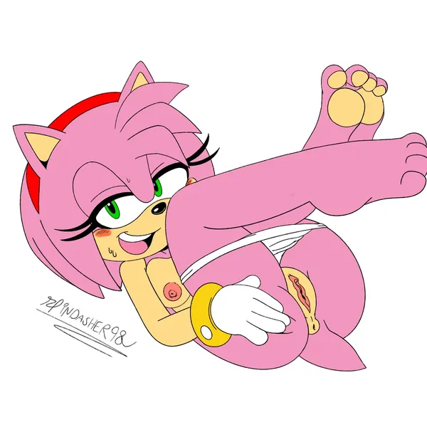 amy rose (sega, sonic the hedgehog (series)) created by spindasher98