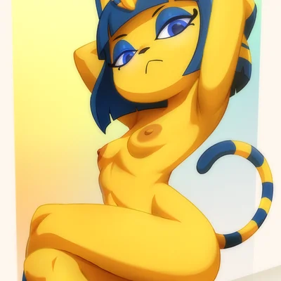 ankha (animal crossing) (animal crossing, nintendo) created by azuretto