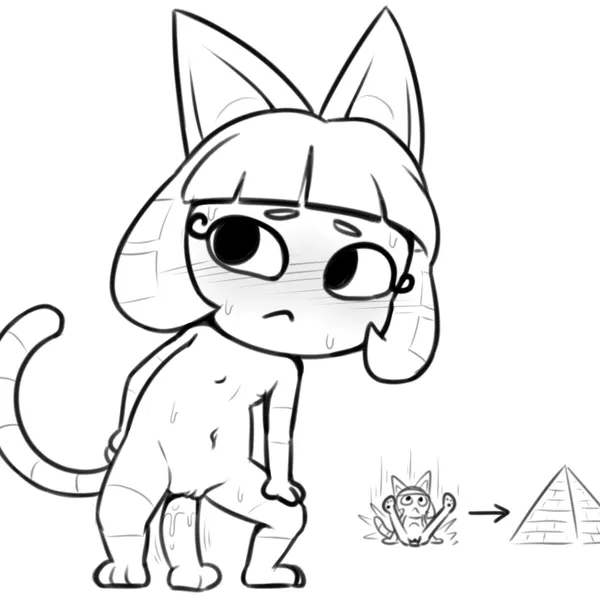 ankha (animal crossing) (animal crossing, nintendo) created by rawrunes