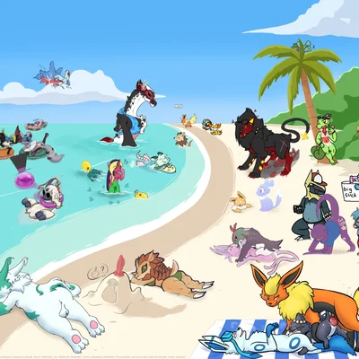 anonymous, baldanders (eggboya), exon (beta pokemon games, mythology) created by baddemo, eggboya