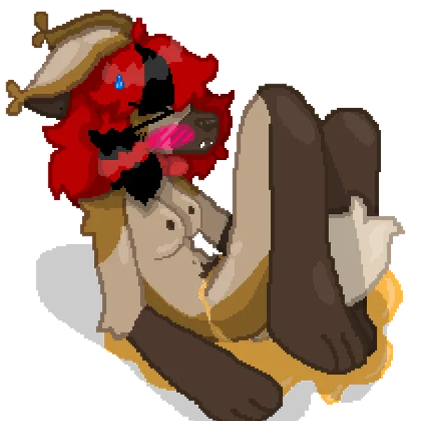 anthro, blush, bodily fluids, female