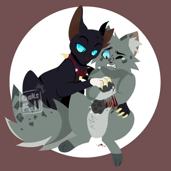 ashfur (thunderclan), scourge (warriors) (warriors (book series)) created by 11oaksfall11