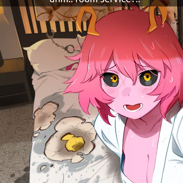 ashido mina, eijiro kirishima (my hero academia) created by khyleri