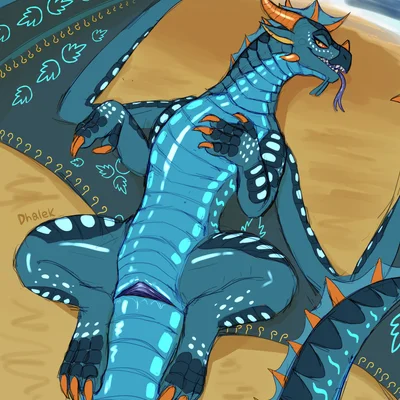 azureflame (crimsonfire17) (mythology, wings of fire) created by dhalek