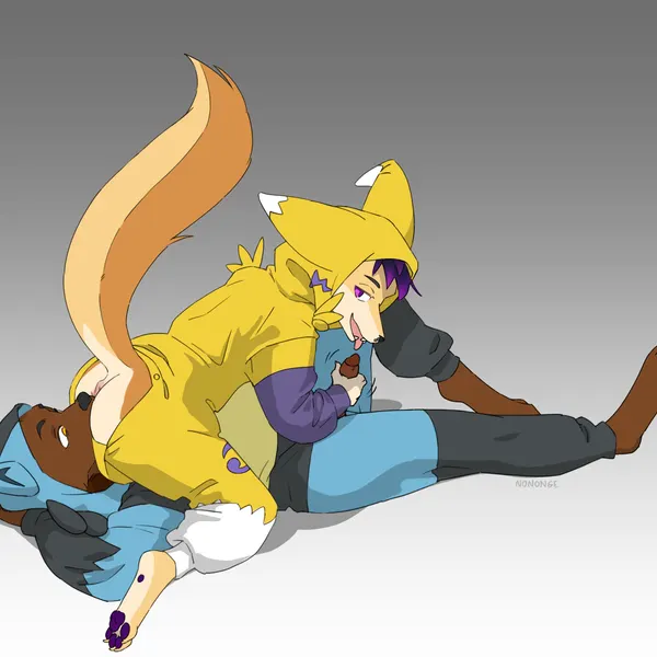 bearphones, dubsthefox (bandai namco, digimon) created by nononge