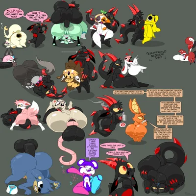 bearzel (chikn nuggit), cheezborger (chikn nuggit), chikn nuggit (chikn nuggit) (chikn nuggit, mythology) created by toilet man